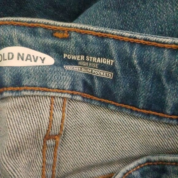Old Navy high rise fringe bottom jeans - Picture 6 of 6